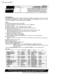 Datasheet LC66562B manufacturer Sanyo